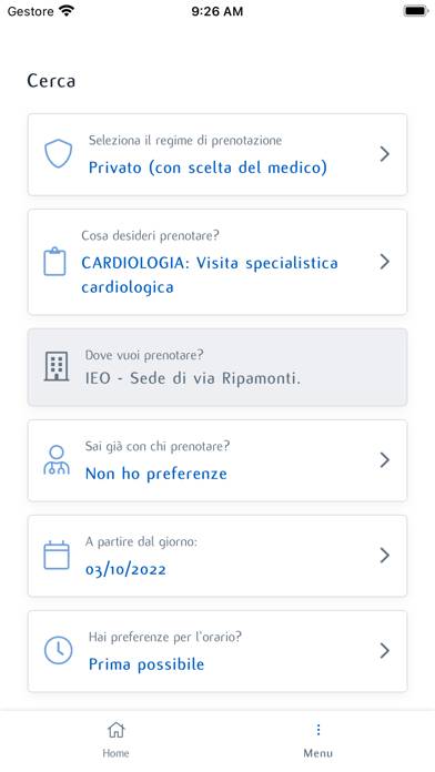 My IEO Schermata dell'app #2