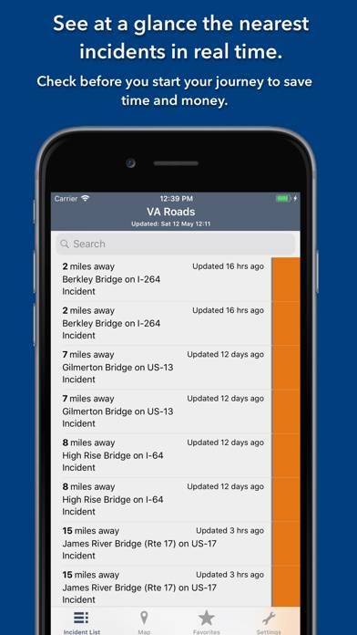 Virginia State Roads App screenshot