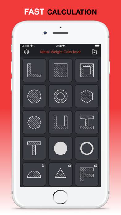 Rolled metal weight calculator Captura de pantalla de la aplicación #1