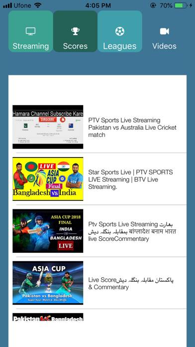 Sports TV Live Streaming Line App screenshot #5
