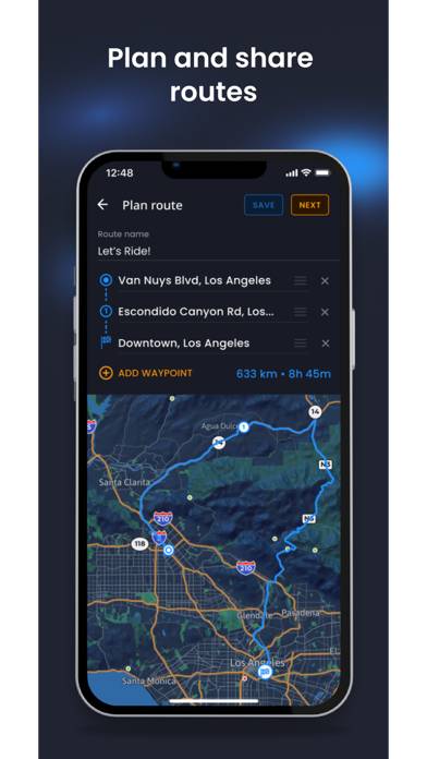 RoadStr - Car Routes & Events captura de pantalla