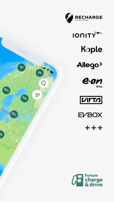 Fortum Charge & Drive Sverige App skärmdump #2