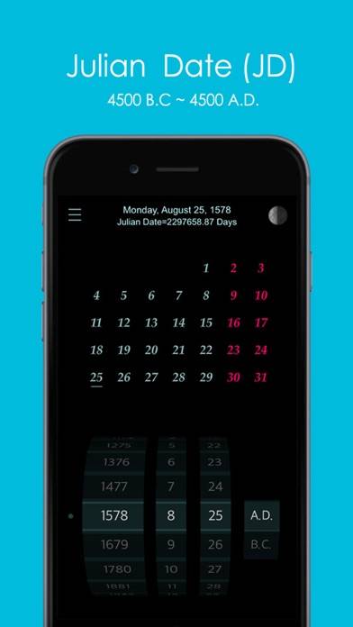 Calendar : 4500 BC to 4500 AD App screenshot #1