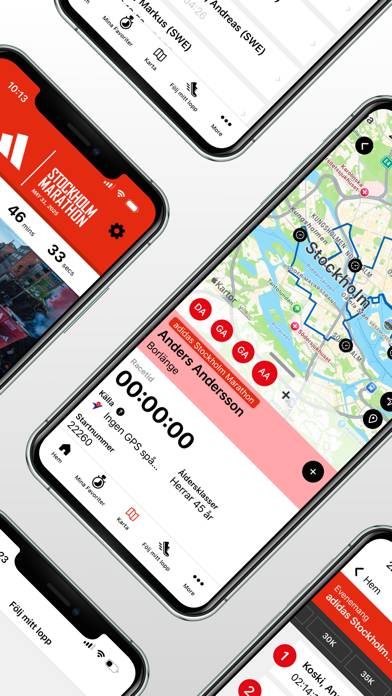 Adidas Stockholm Marathon App skärmdump