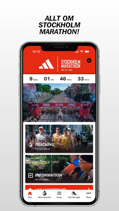 Adidas Stockholm Marathon App skärmdump