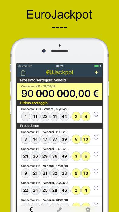 EuroJackpot: euJackpot immagine dello schermo
