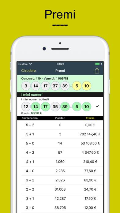 EuroJackpot: euJackpot Schermata dell'app