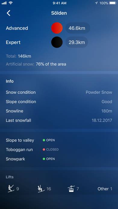 Enneigement Ski App Pro Capture d'écran de l'application #3