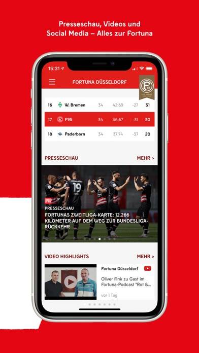Fortuna Düsseldorf App App-Screenshot #2