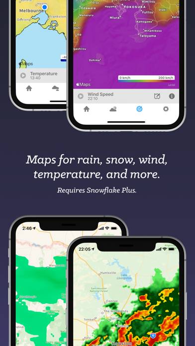 Snowflake Weather App skärmdump #3
