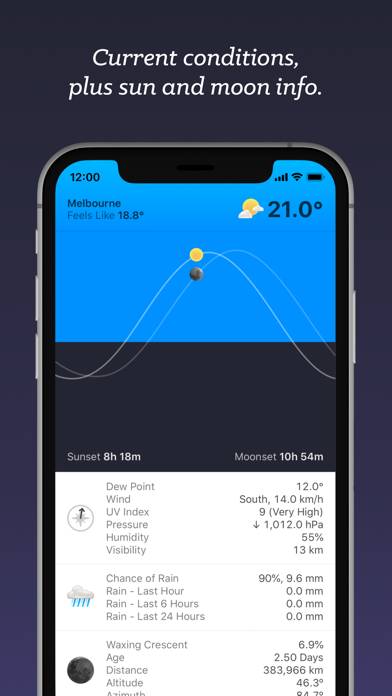 Snowflake Weather App skärmdump #4