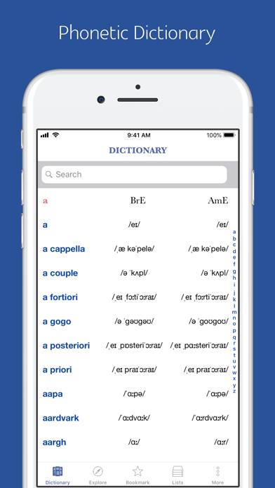 English Phonetic Dictionary Capture d'écran de l'application