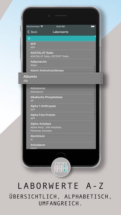 Laborwerte Pro App-Screenshot