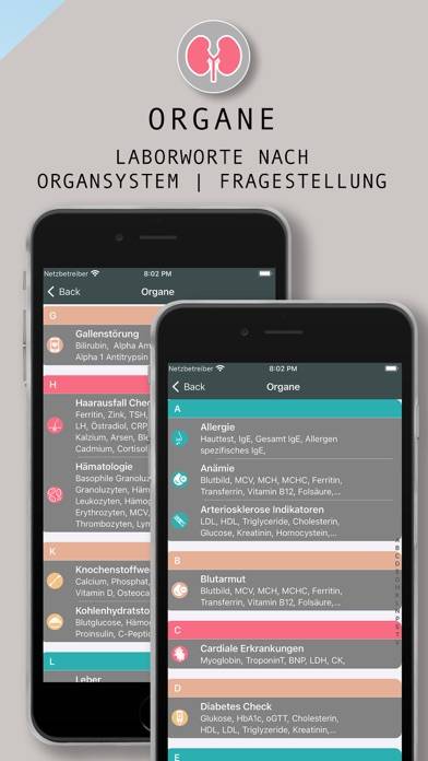 Laborwerte Pro App-Screenshot