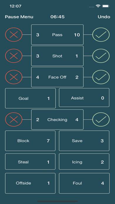 Ice Hockey Stat Keeper App screenshot