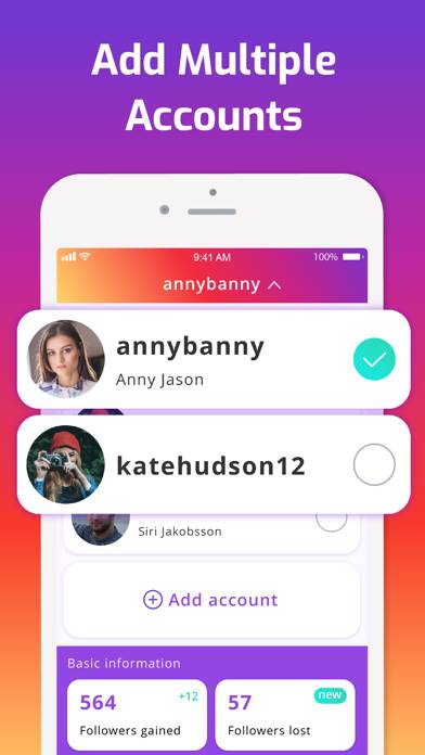 IMetric Tracker for Instagram App screenshot #2