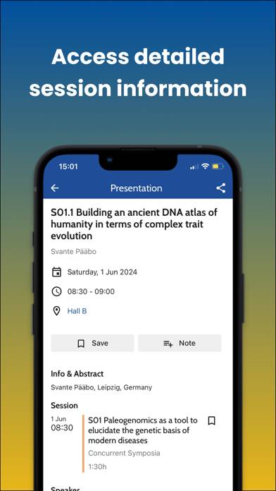 European Soc. of Human Genetic Captura de pantalla de la aplicación #4
