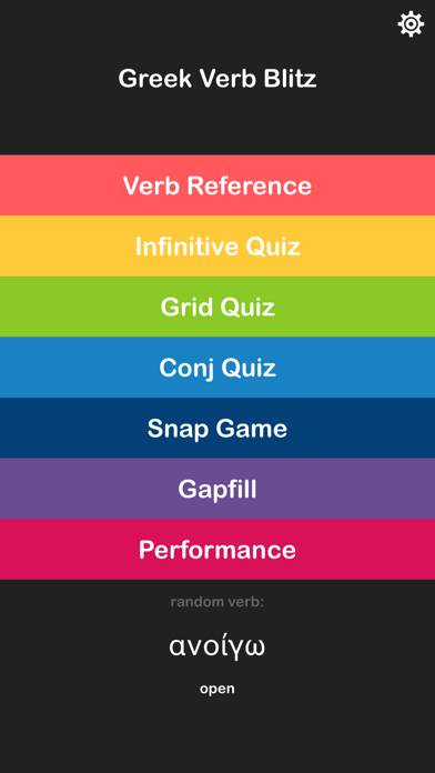 Greek Verb Blitz screenshot