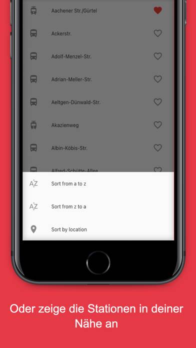 KVB Live Timetable App-Screenshot #3