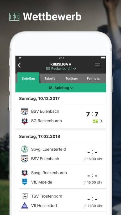 Teampunkt App-Screenshot