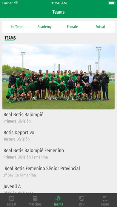 Real Betis Balompié App screenshot #3