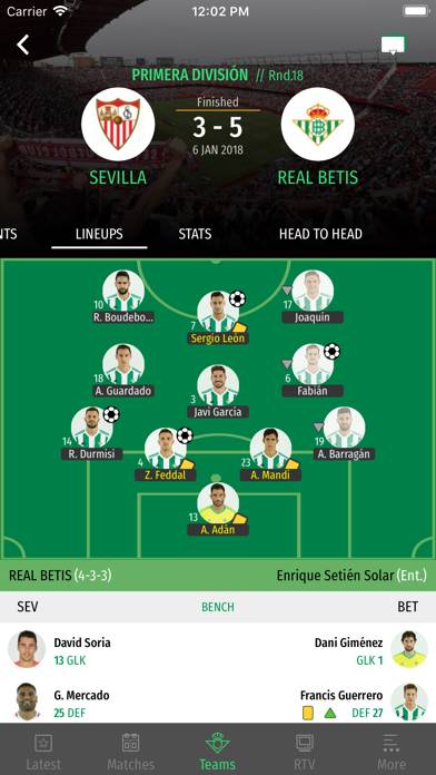 Real Betis Balompié App screenshot #5