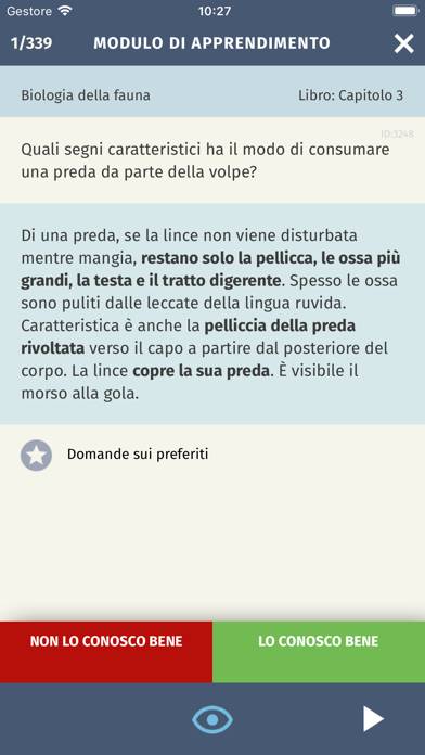 App Caccia-Apprendimento Schermata dell'app