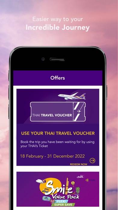 Thai Airways App skärmdump #2