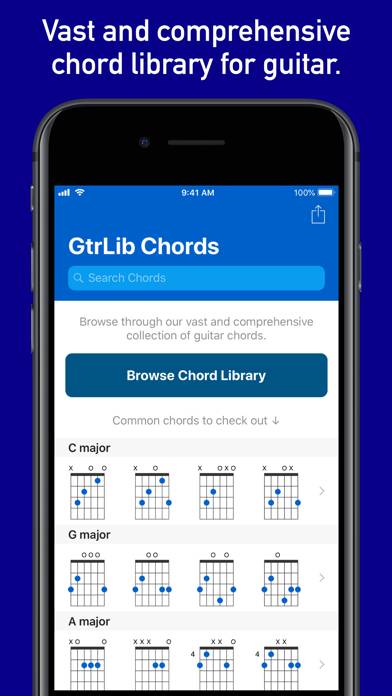 GtrLib Chords Pro App-Screenshot #1