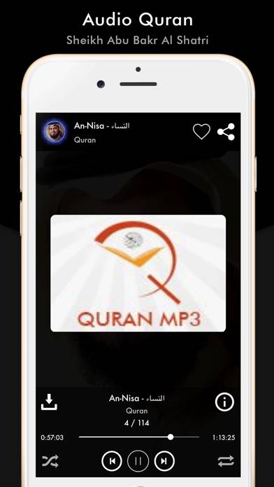 Quran Sheikh Abu Bakr Al Shatr App screenshot #2