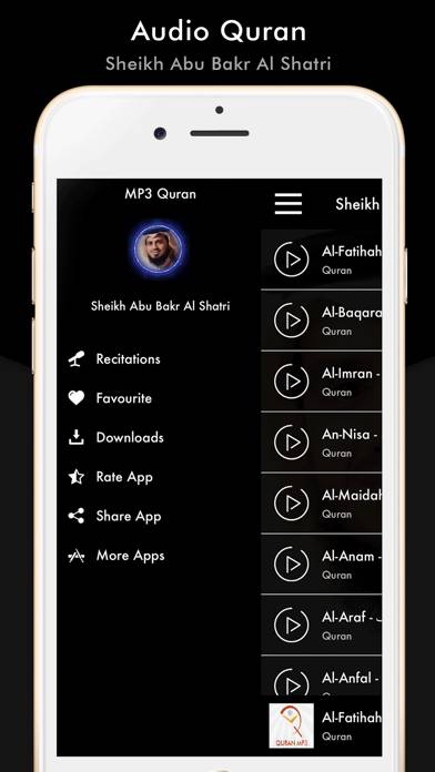Quran Sheikh Abu Bakr Al Shatr App screenshot #3