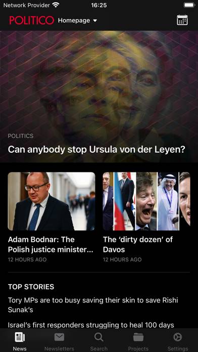 POLITICO Europe Edition Captura de pantalla de la aplicación #2