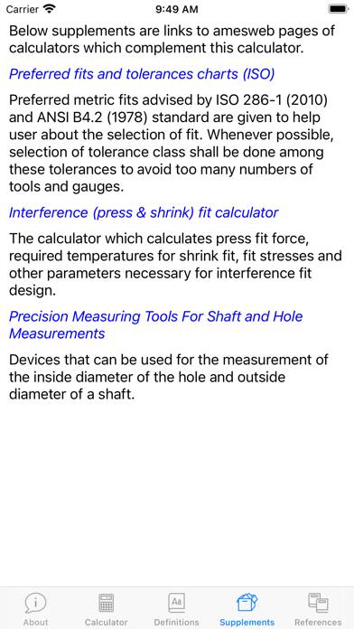 Fit Tolerance ISO (Ad-free) App screenshot #3