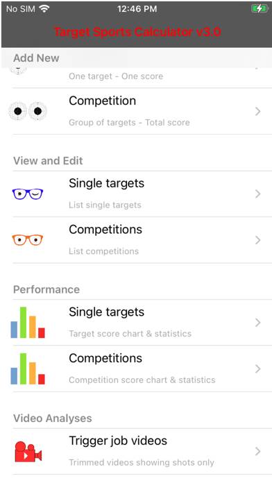 Target Sports Calculator App screenshot #2