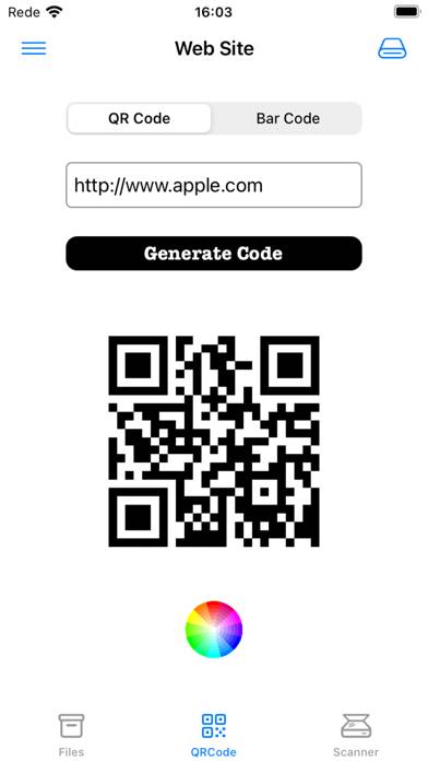 QRCodeGen plus Captura de pantalla de la aplicación