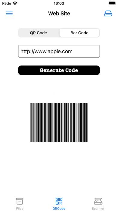 QRCodeGen plus Captura de pantalla de la aplicación