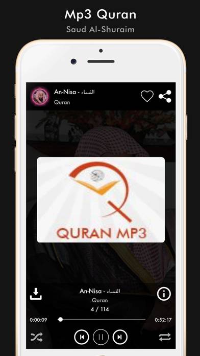 Mp3 Quran Saud Al-Shuraim Capture d'écran de l'application #2