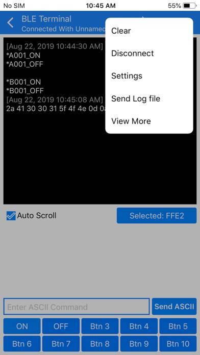 BLE Terminal HM-10 Captura de pantalla de la aplicación #6