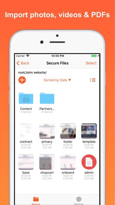 Secure Files App-Screenshot #1
