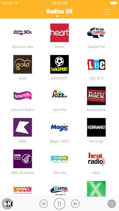 Radios UK FM Pro British Radio Captura de pantalla de la aplicación #2