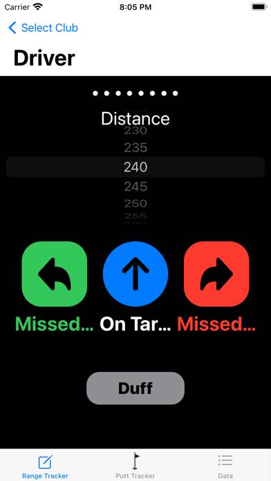 Driving Range Tracker App screenshot #2