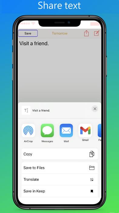 MemoPlan App skärmdump