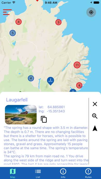 Hot Pot Iceland App screenshot #2