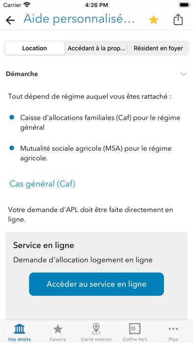 Mes démarches administratives Capture d'écran de l'application #3