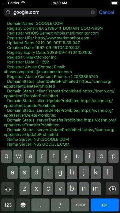 Whois App screenshot