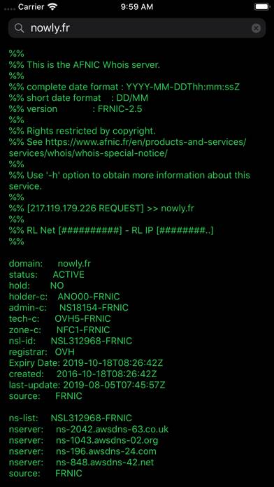 Whois App screenshot