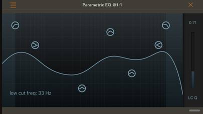 Parametric Equalizer Bildschirmfoto