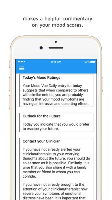 Mood Vue App screenshot