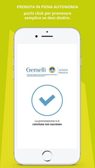 Prenoting Gemelli Schermata dell'app