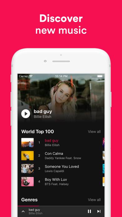Music Player ‣ Captura de pantalla de la aplicación #1
